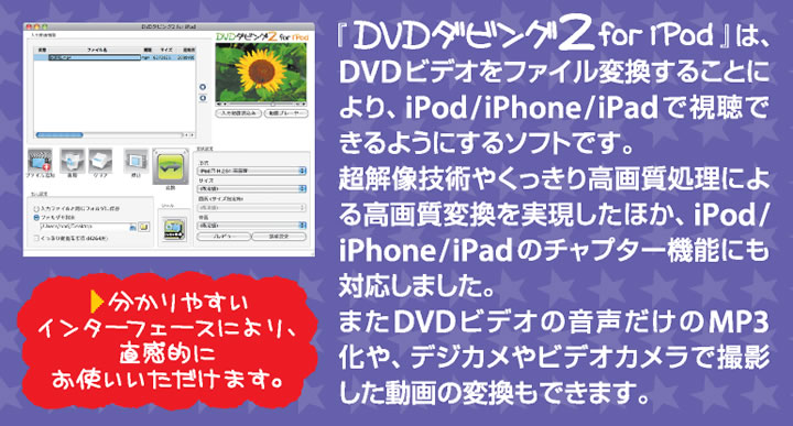 DVDダビング2 for iPodとは？